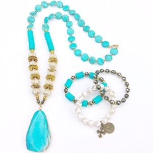 Matching Necklace and Bracelet Set